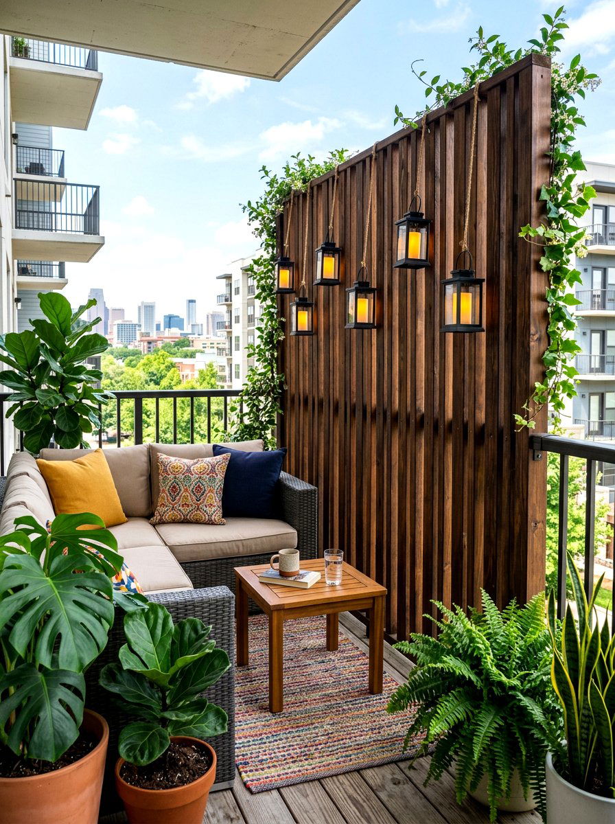 Apartment Balcony Privacy Screen - 30 apartment balcony ideas