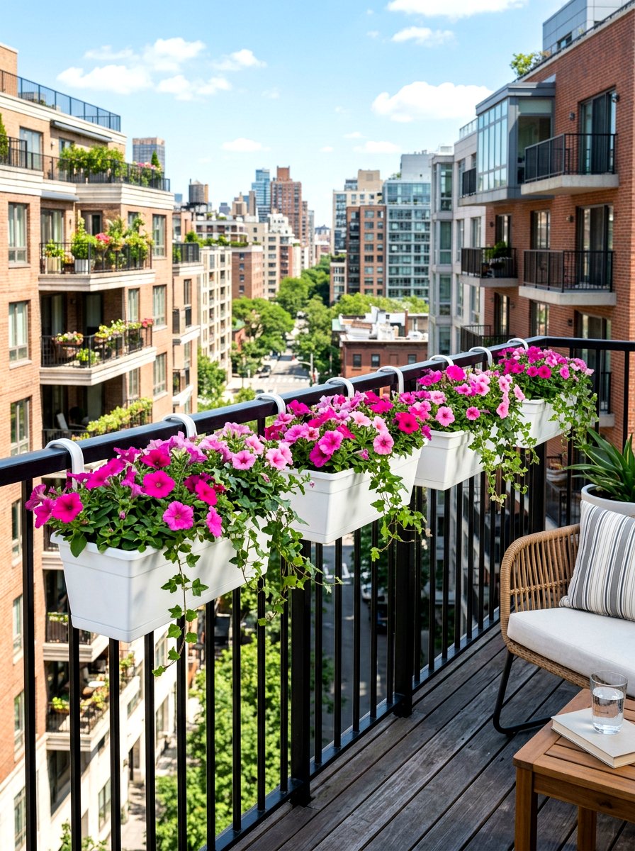 Apartment Balcony Railing Planter - 30 apartment balcony ideas