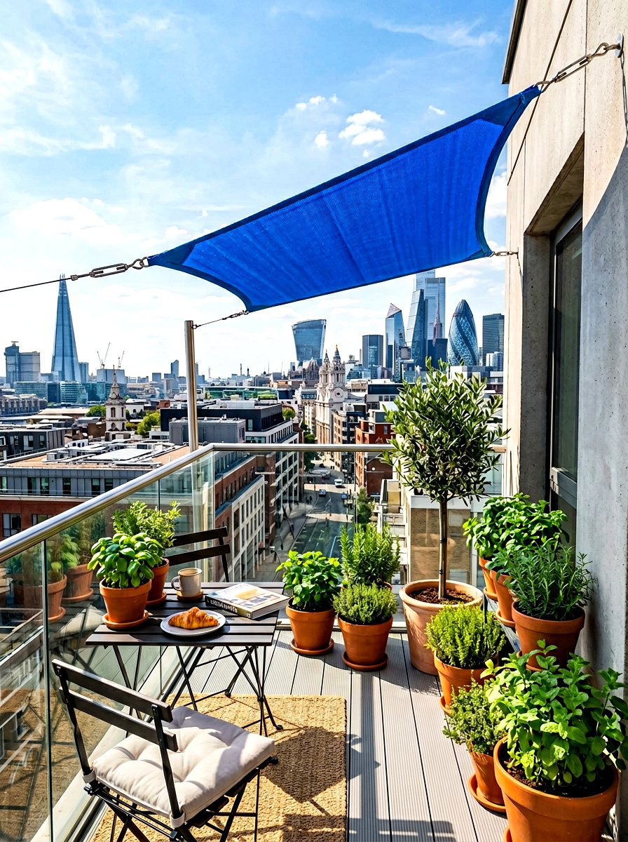 Apartment Balcony Shade Sail - 30 shade sail ideas