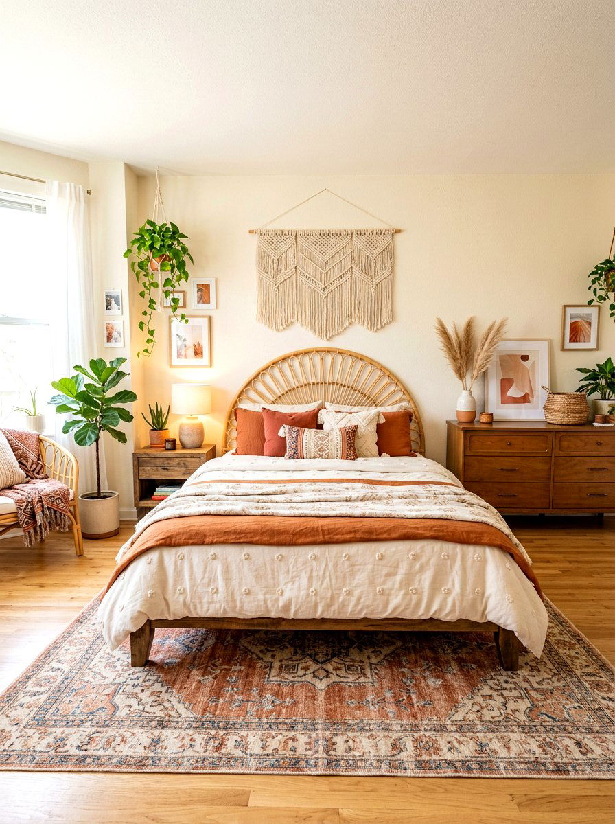 Apartment Boho Bedroom - 30 apartment decor ideas