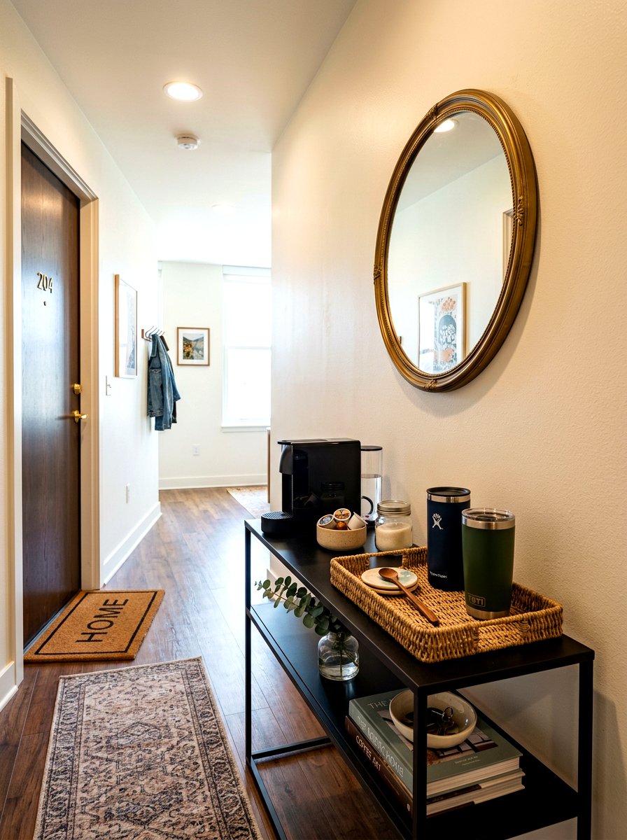 Apartment Entryway Coffee Bar - 30 coffee cart apartment ideas
