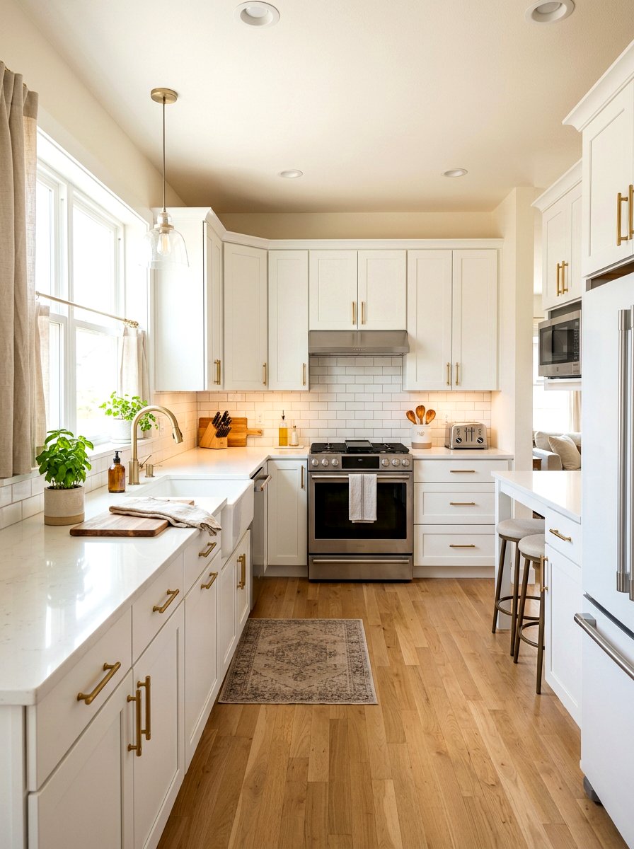 Apartment Kitchen Brass Cabinet Pulls - 30 brass kitchen hardware ideas