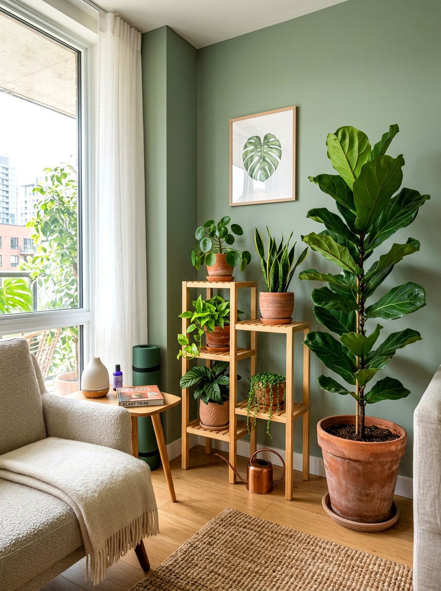 Apartment Plant Corner - 30 apartment decor ideas