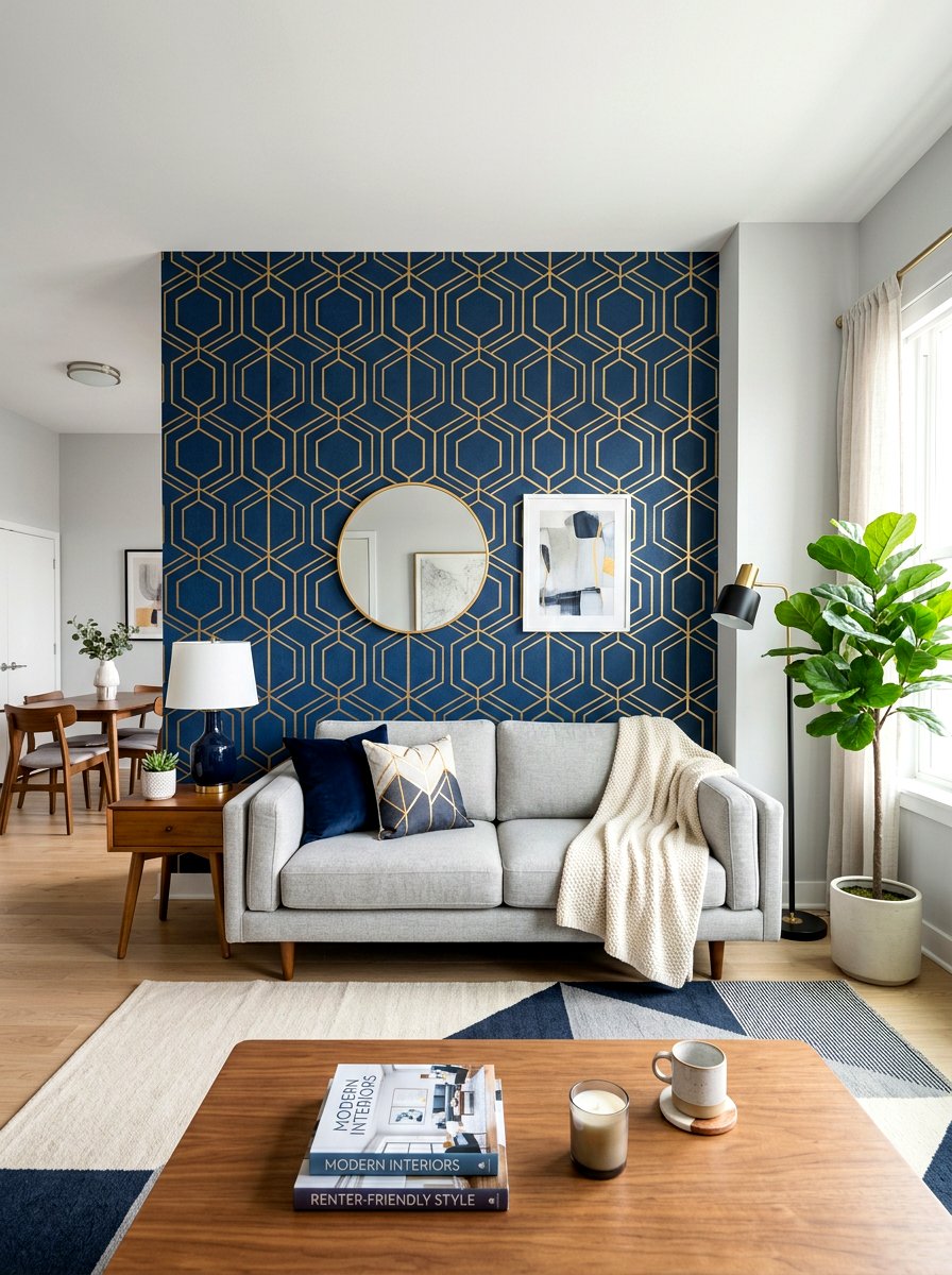 Apartment Removable Wallpaper - 30 apartment decor ideas