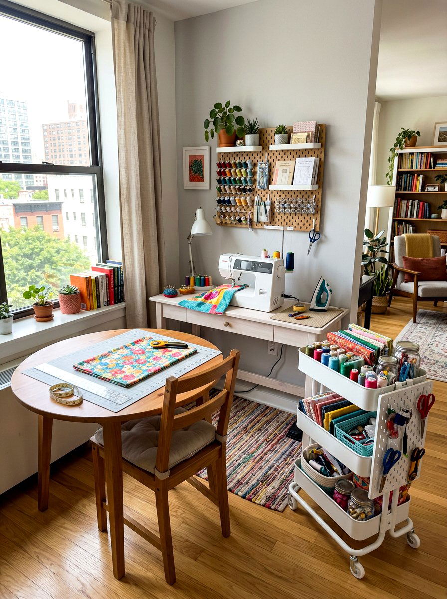 Apartment Sewing Nook - 30 sewing nook ideas