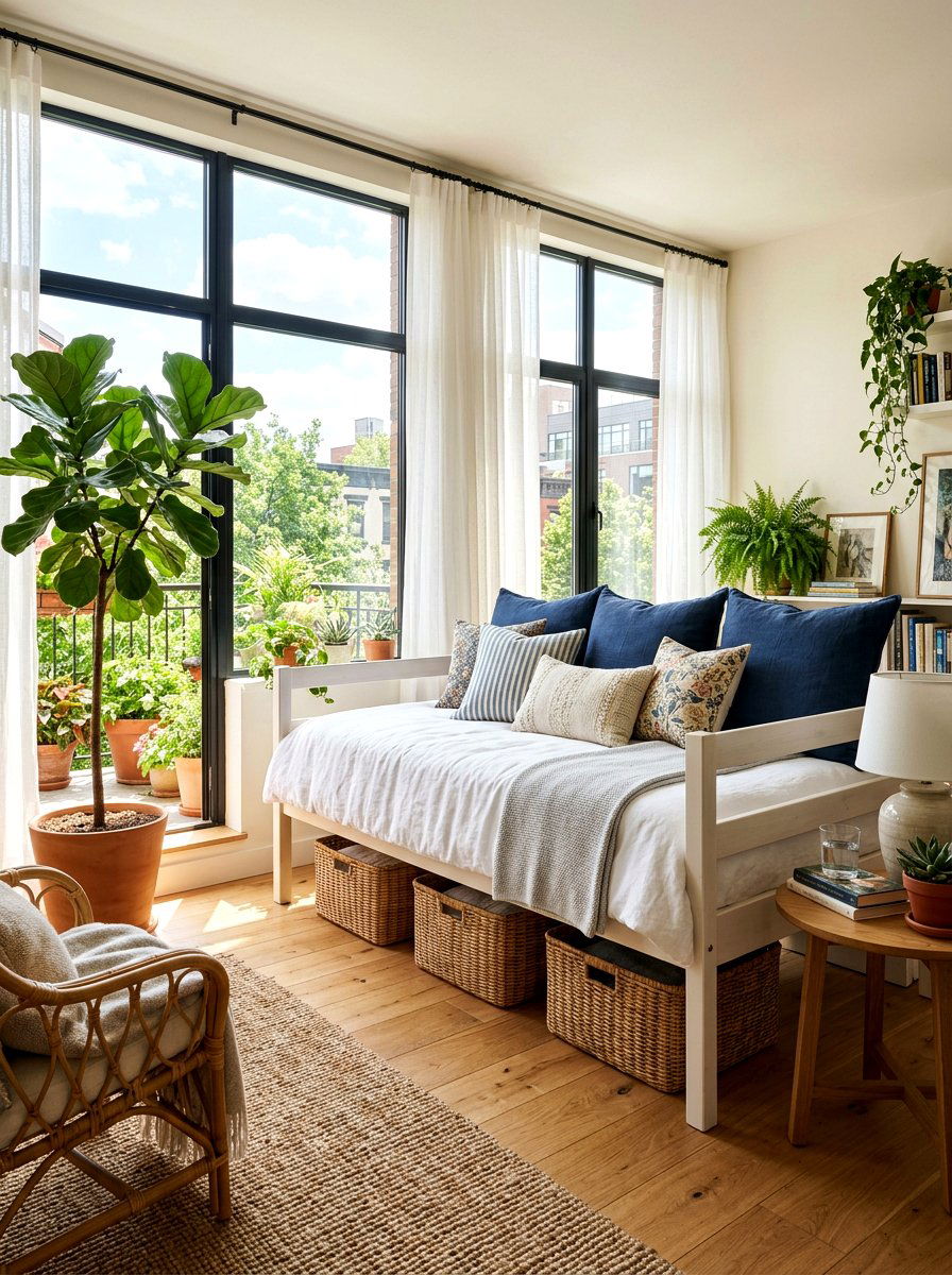 Apartment Sunroom Daybed - 30 apartment sunroom corner ideas