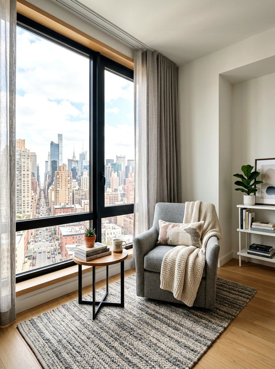 Apartment Window Nook - 30 Pinterest apartment decor ideas