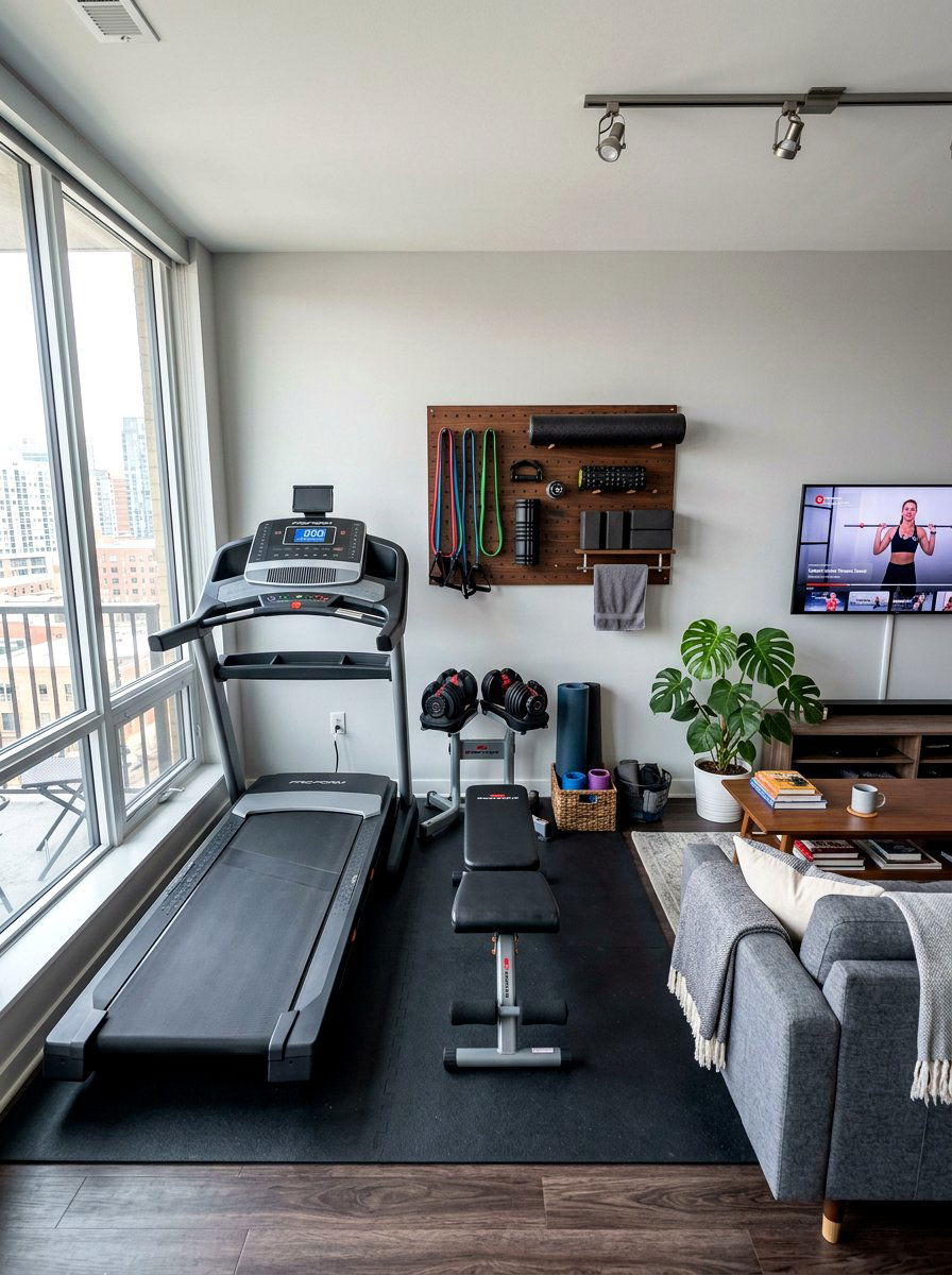 Apartment gym - 30 home gym ideas