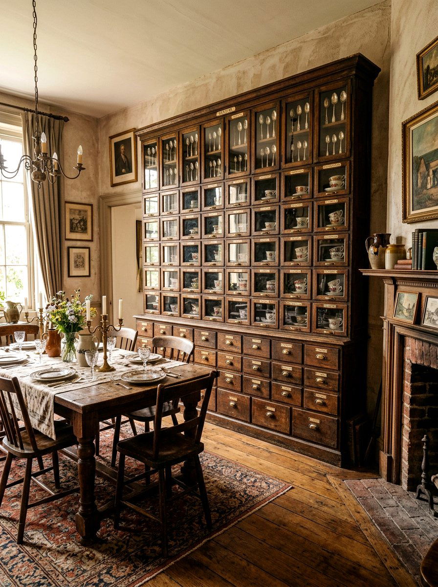 Apothecary Cabinet - 30 dining room china display ideas