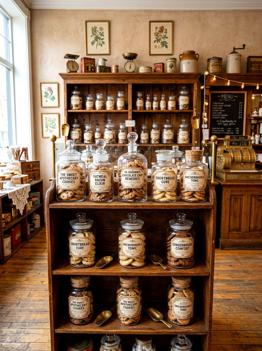 Apothecary Cookie Setup - 30 cookie station ideas