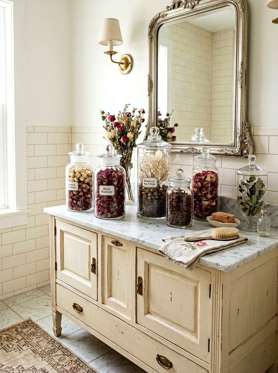 Apothecary Jar Botanicals - 30 dried flower decor ideas