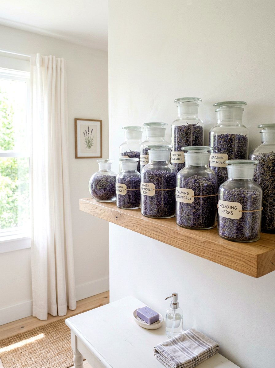 Apothecary Jar Collection - 30 antique bedroom decor ideas