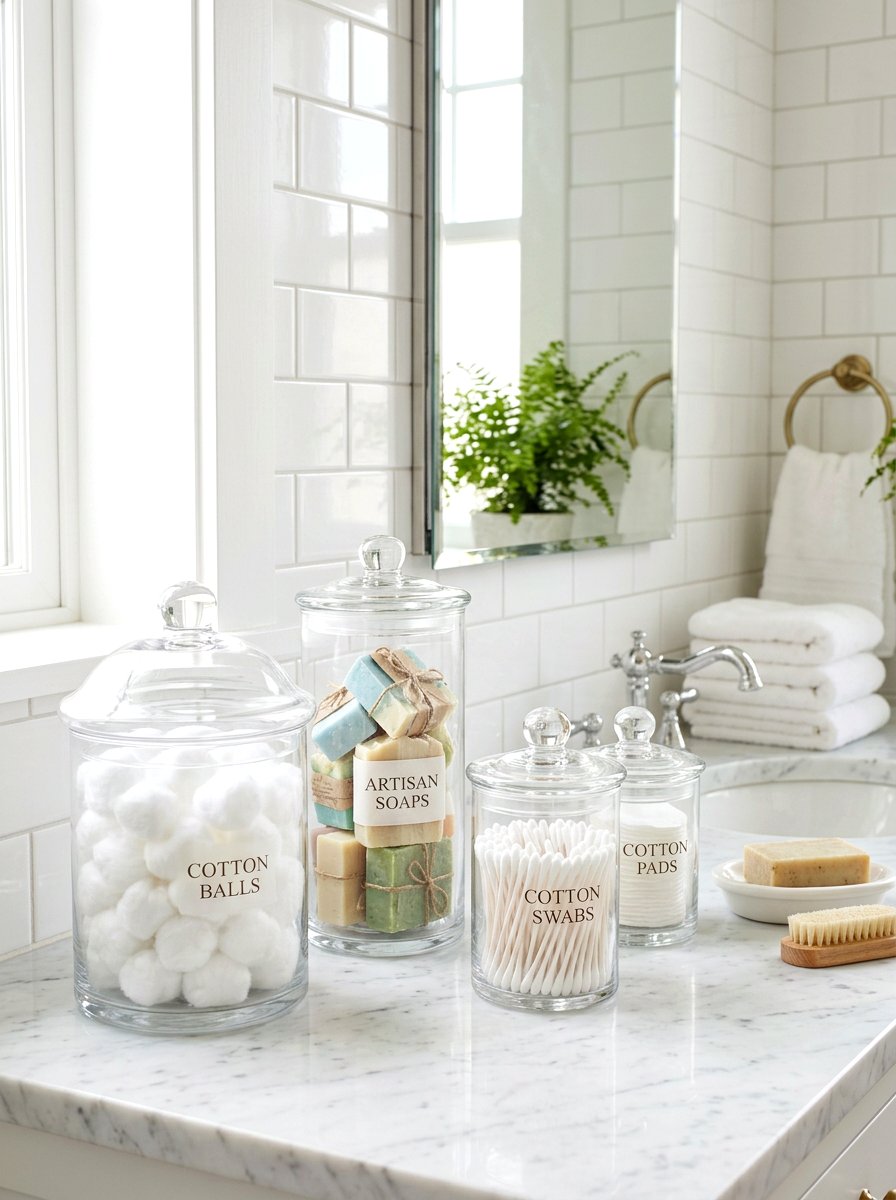 Apothecary jar display - 30 antique decor styling ideas