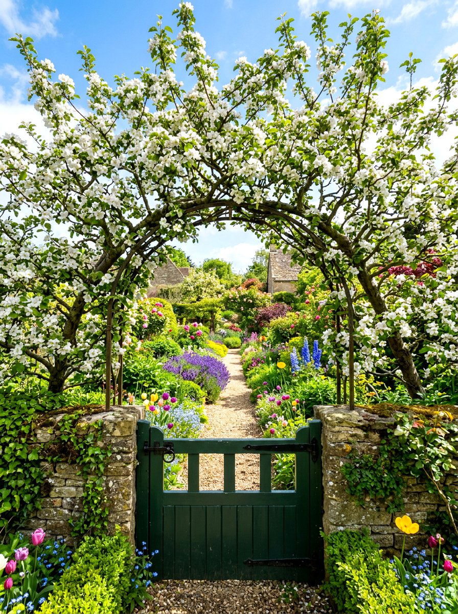 Apple Tree Arch - 30 edible landscaping ideas