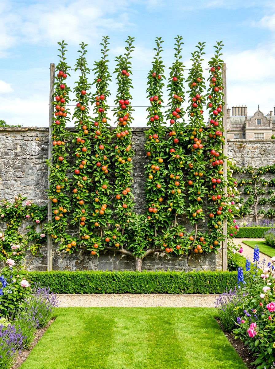 Apple tree palmette verrier - 30 espalier fruit tree ideas