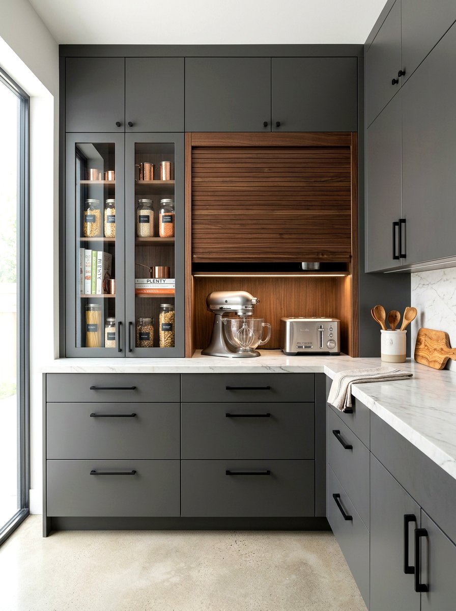 Appliance Garage For Pantry - 30 butler pantry storage ideas