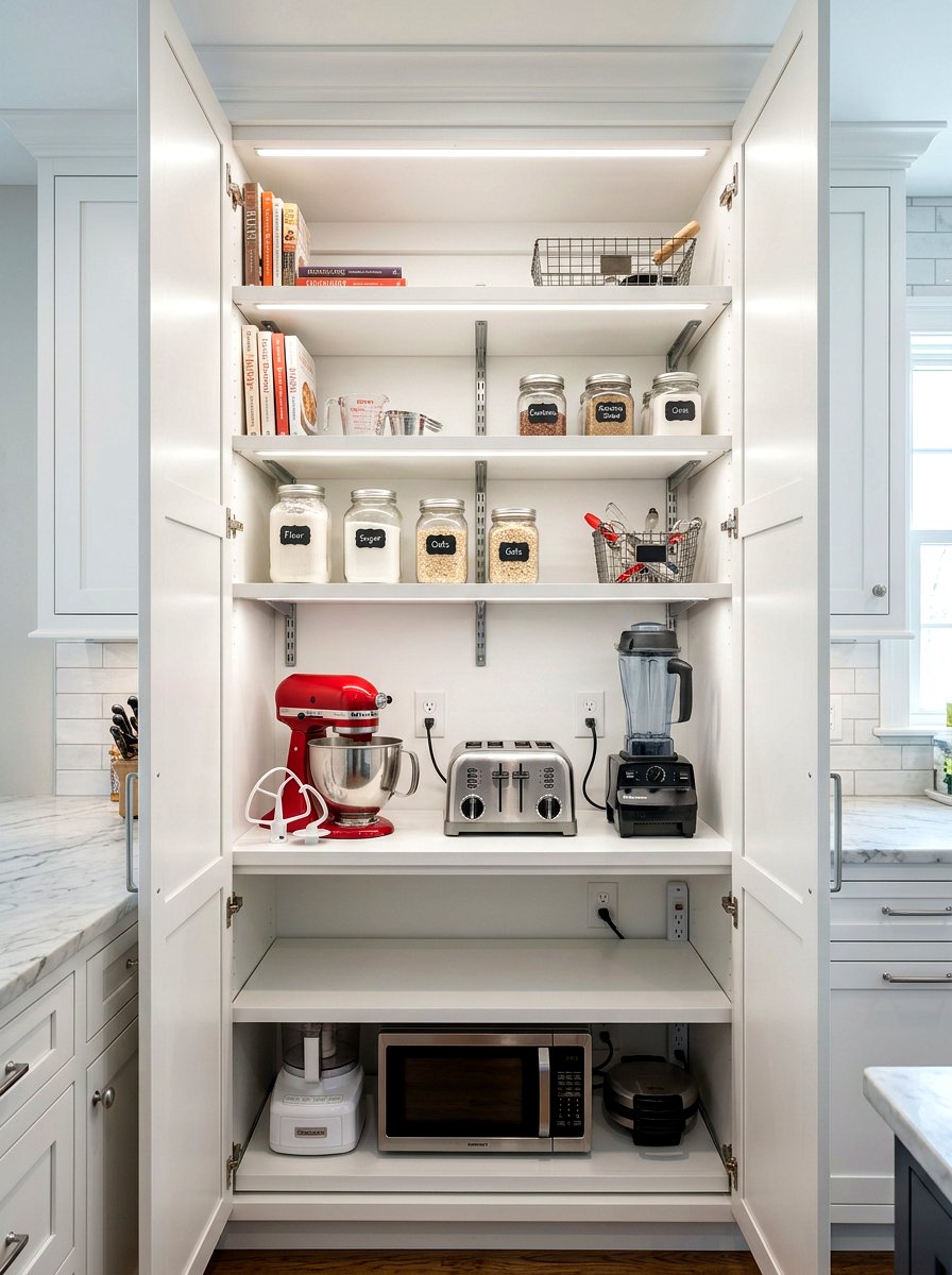 Appliance Pantry Shelving - 30 pantry shelving layout ideas