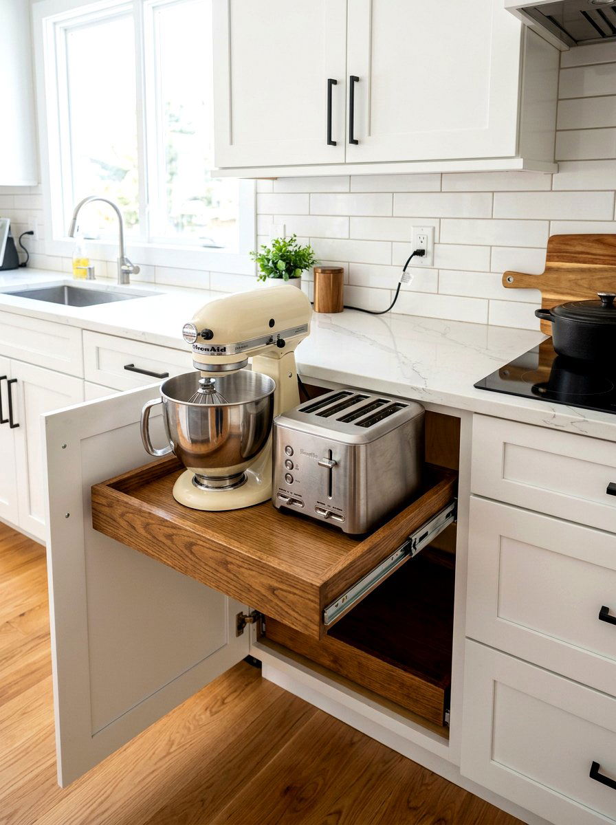 Appliance Slide Out - 30 pull out pantry ideas