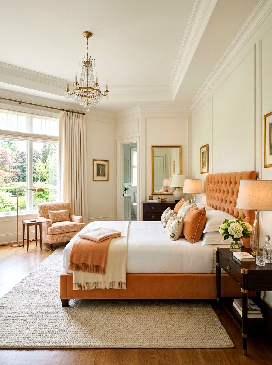 Apricot And Cream Bedroom - 30 apricot bedroom ideas