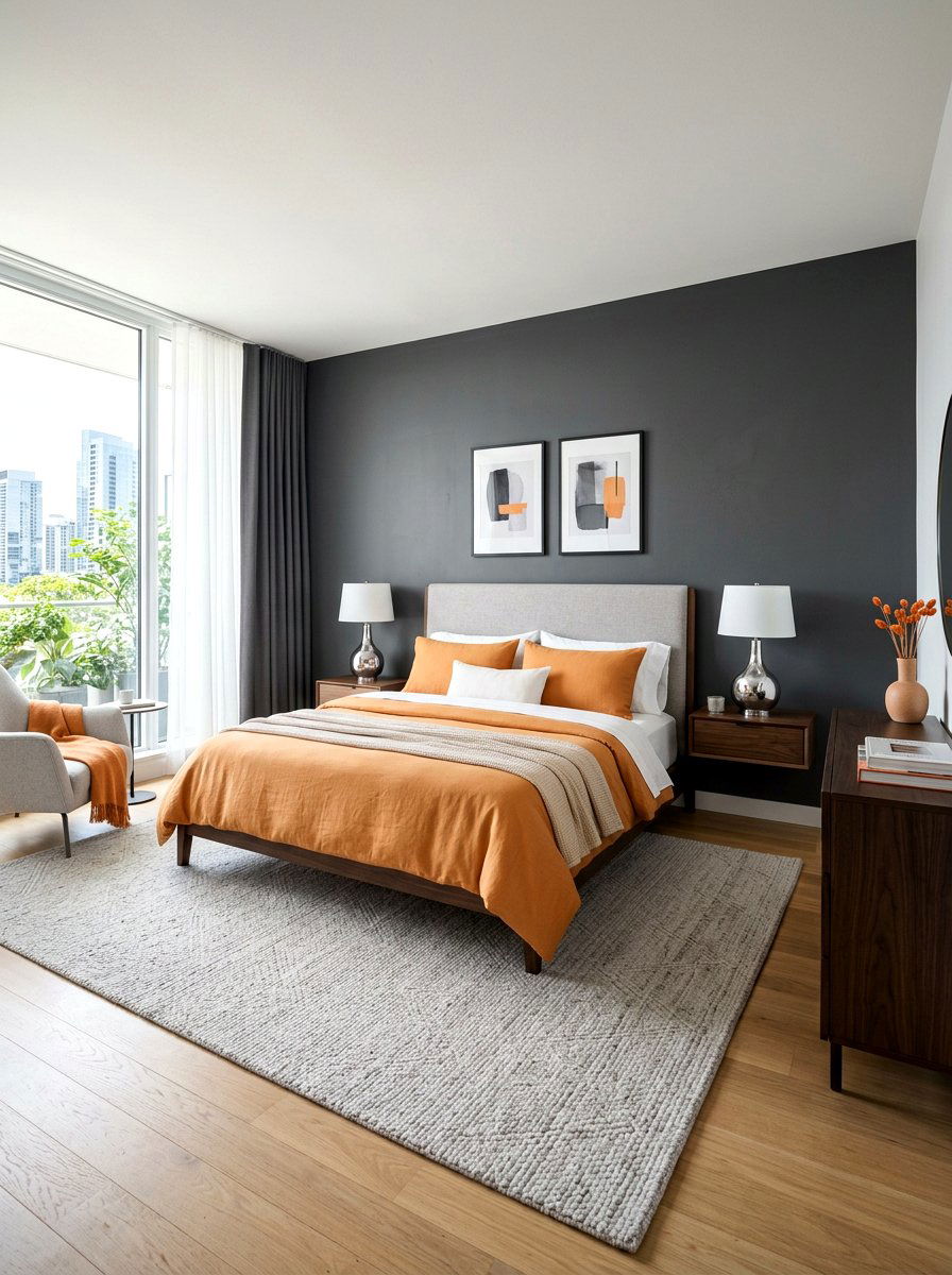 Apricot And Grey Bedroom - 30 apricot bedroom ideas
