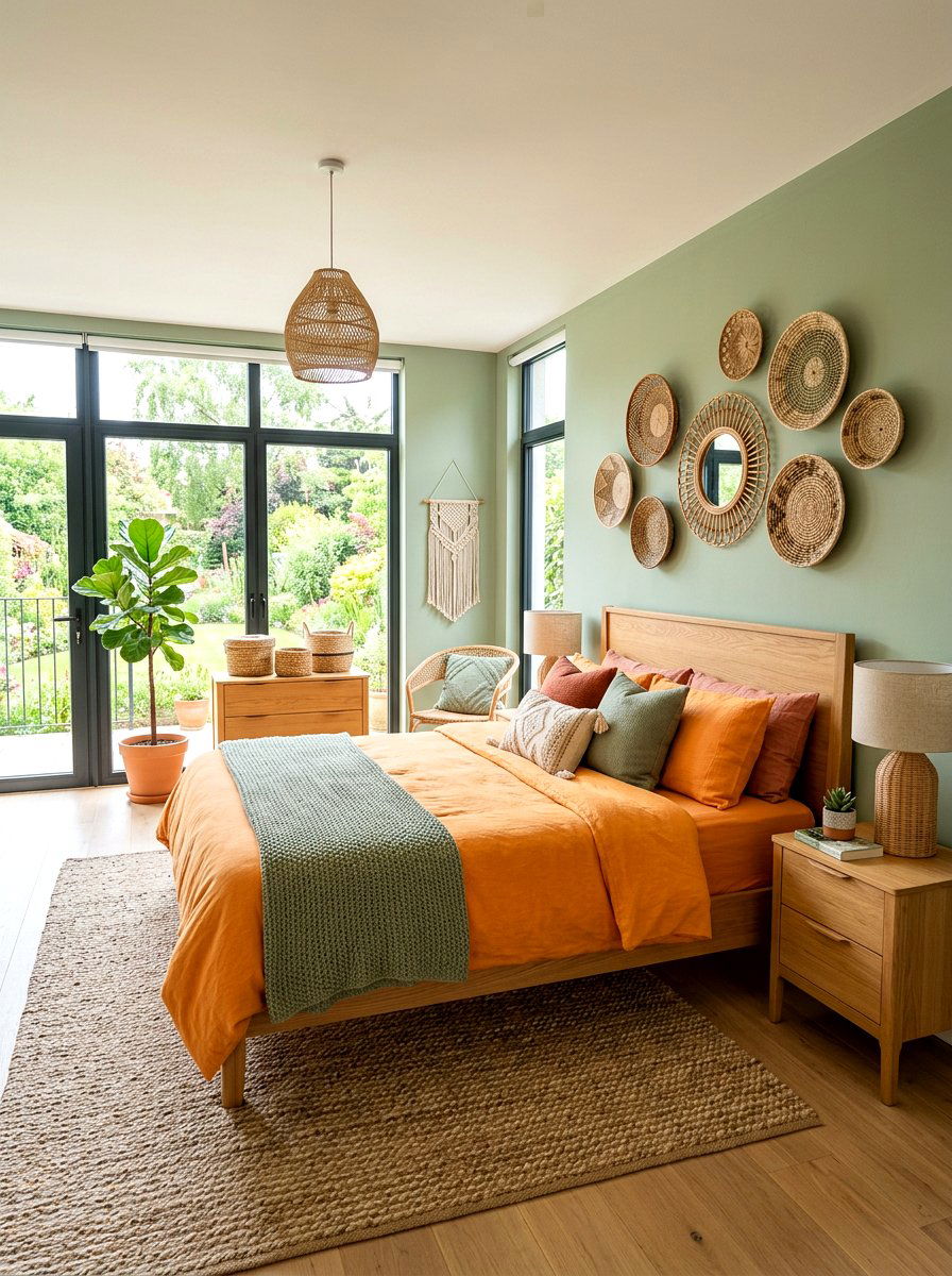 Apricot And Sage Green Bedroom - 30 apricot bedroom ideas