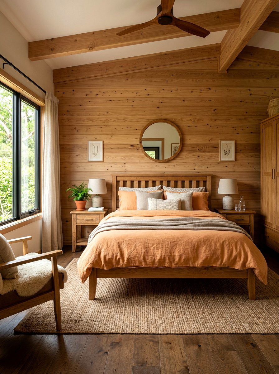 Apricot And Wood Tones Bedroom - 30 apricot bedroom ideas