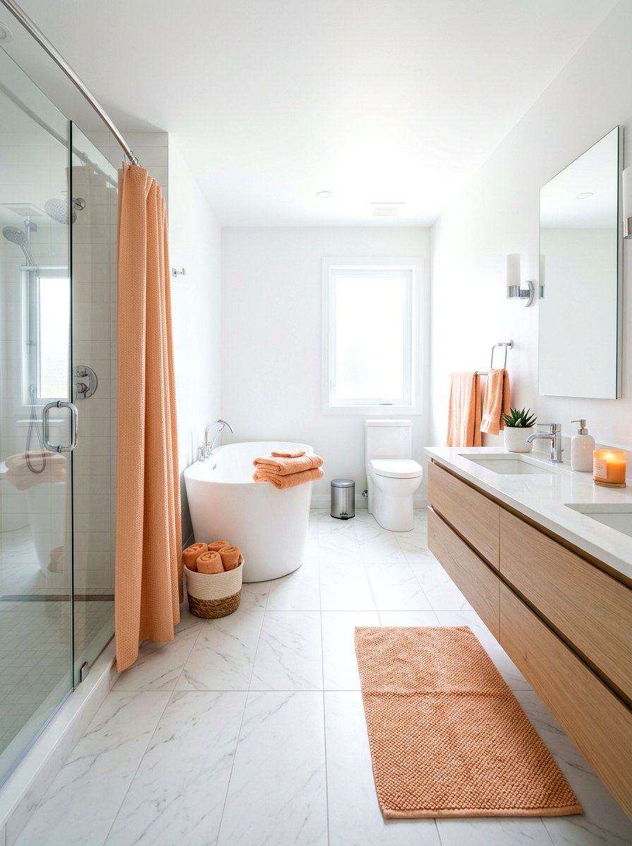 Apricot Bathroom Decor - 30 sunset bathroom ideas