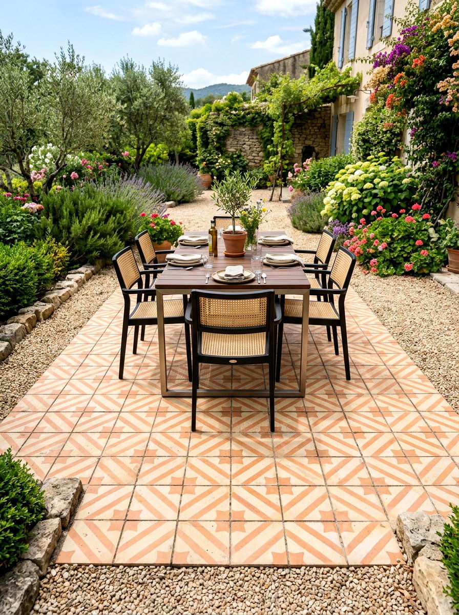 Apricot Floor Tiles - 30 apricot patio ideas