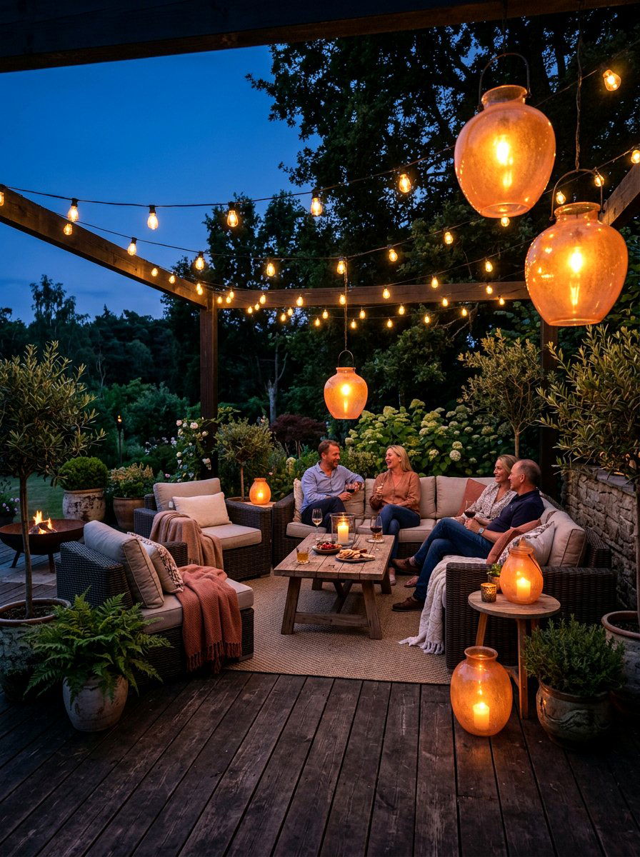 Apricot Outdoor Lighting - 30 apricot patio ideas
