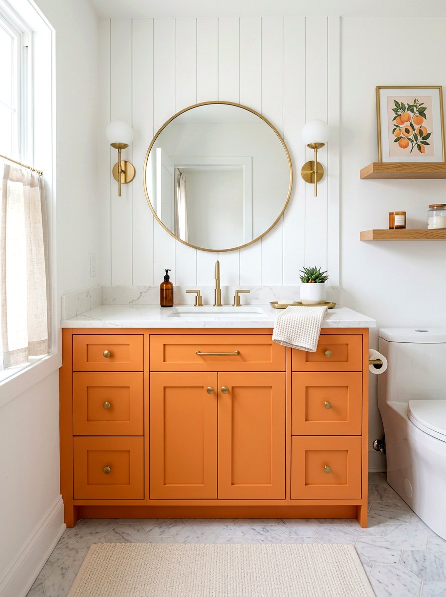 Apricot Vanity Powder Room - 30 apricot powder room ideas