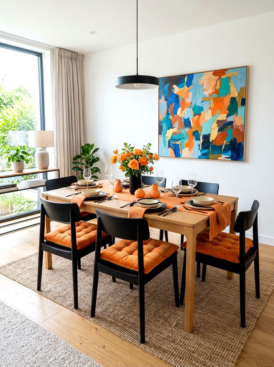 Apricot Velvet Chair Cushions - 30 apricot table decor ideas