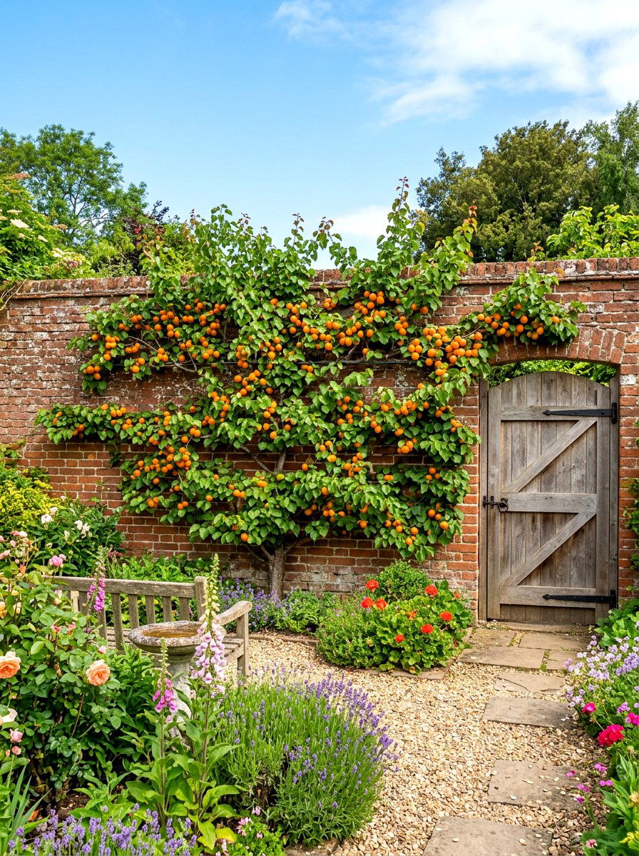 Apricot Wall Tree - 30 espalier fruit tree wall ideas