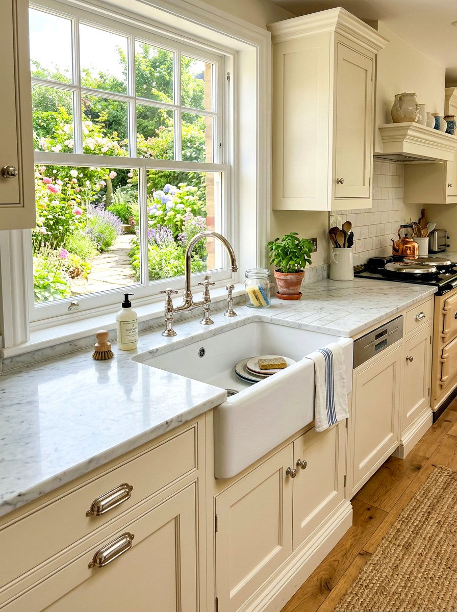 Apron Front Sink - 30 Nancy Meyers kitchen ideas