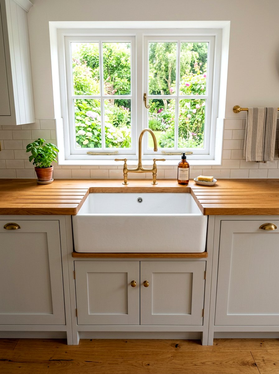 Apron Front Sink - 30 traditional prep kitchen ideas