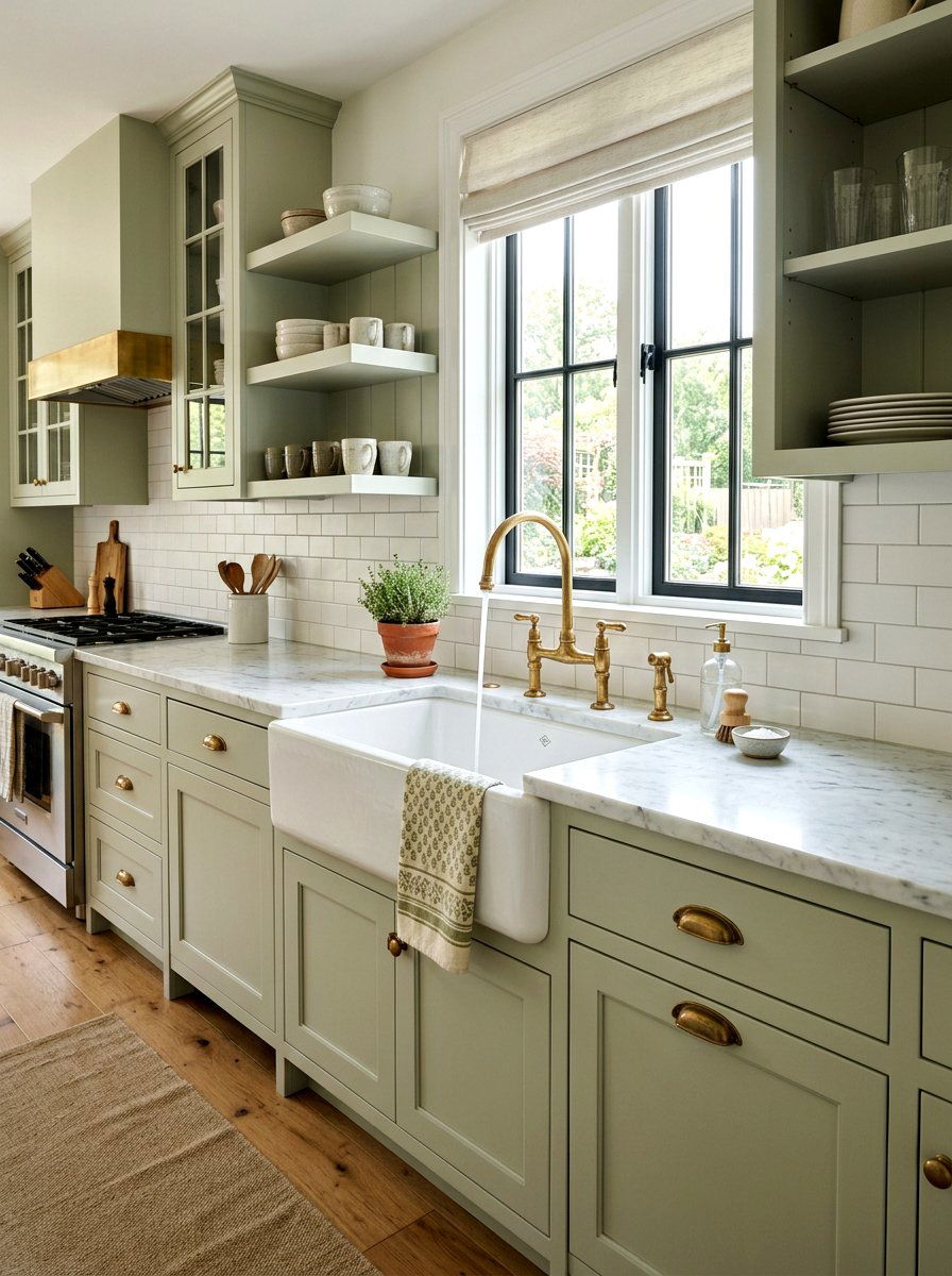 Apron Front Sink Kitchen - 30 bakery style kitchen ideas