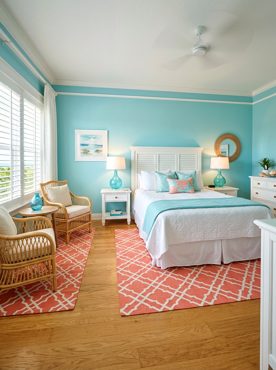 Aqua Blue Bedroom - 30 healing color bedroom ideas