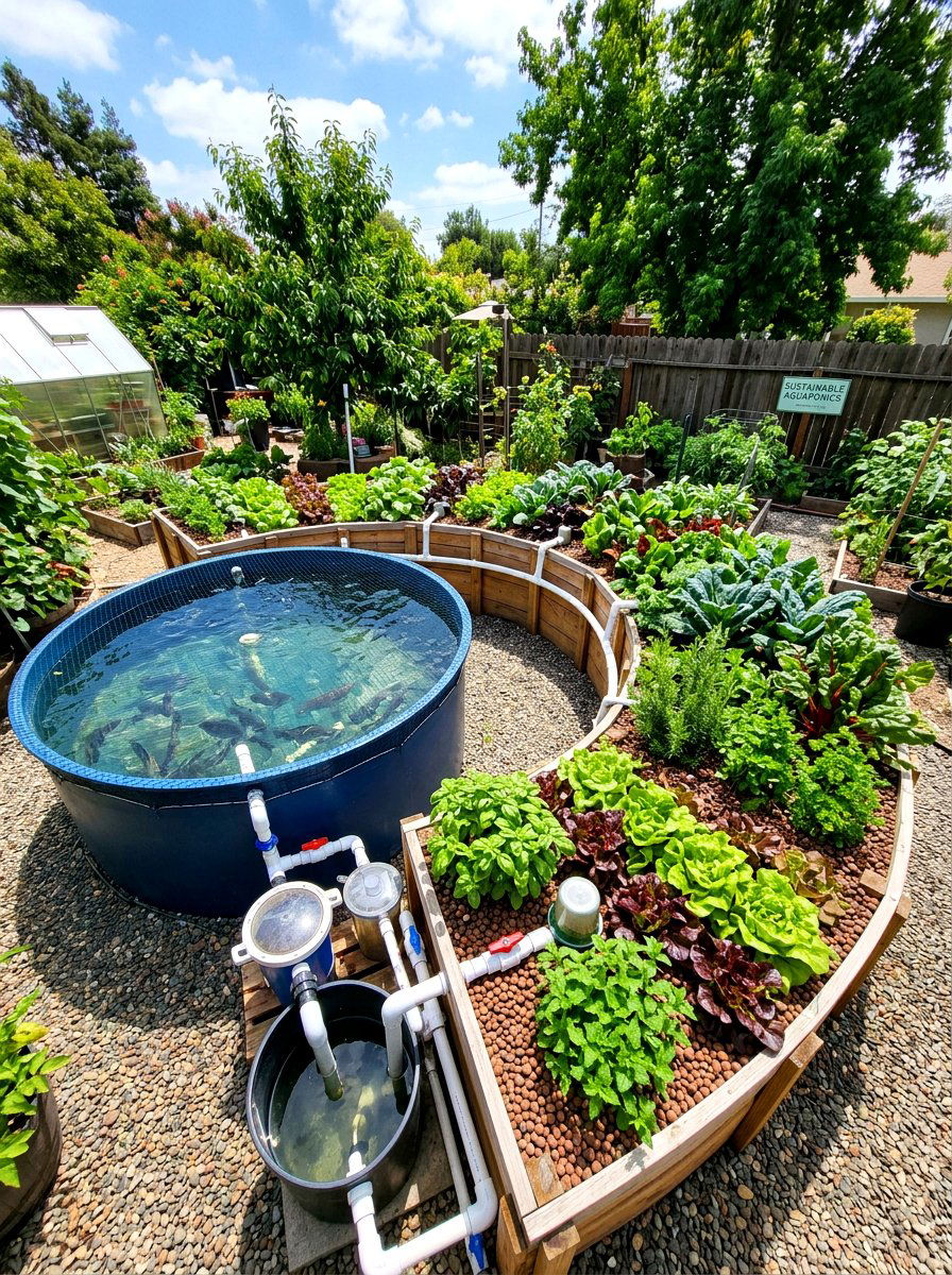 Aquaponics vegetable garden - 30 vegetable garden watering ideas