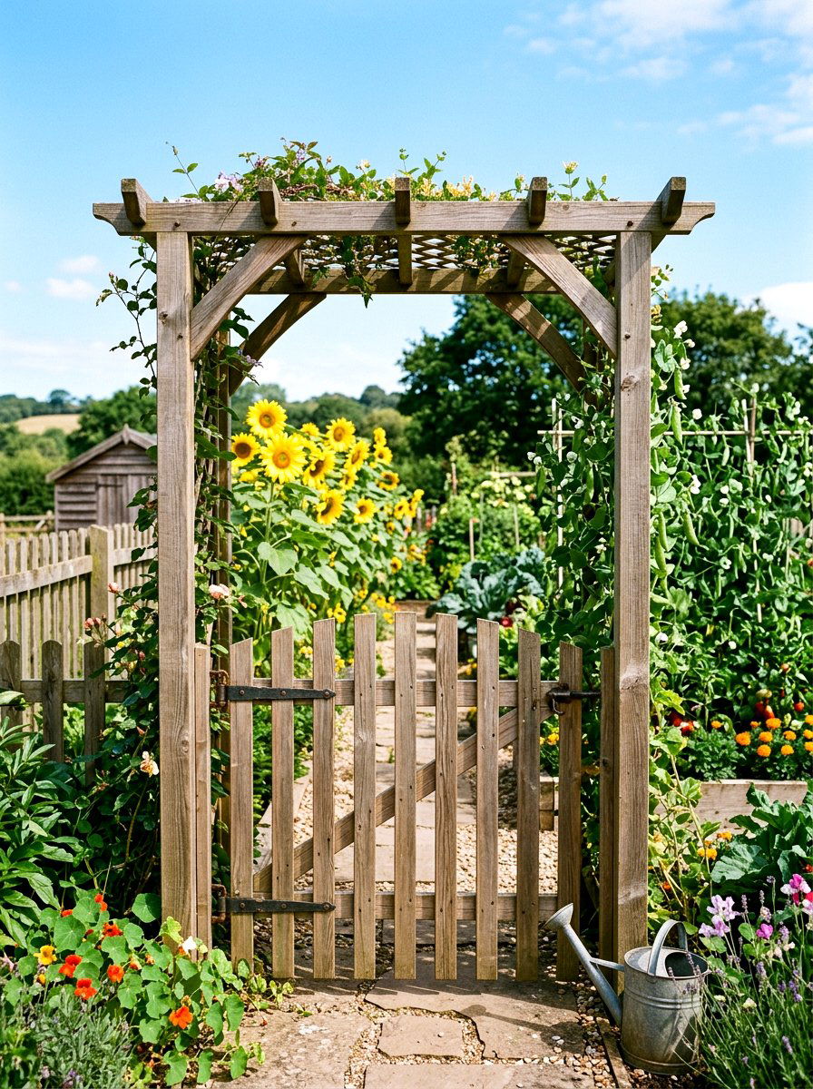 Arbor With Gate - 30 garden arbor ideas