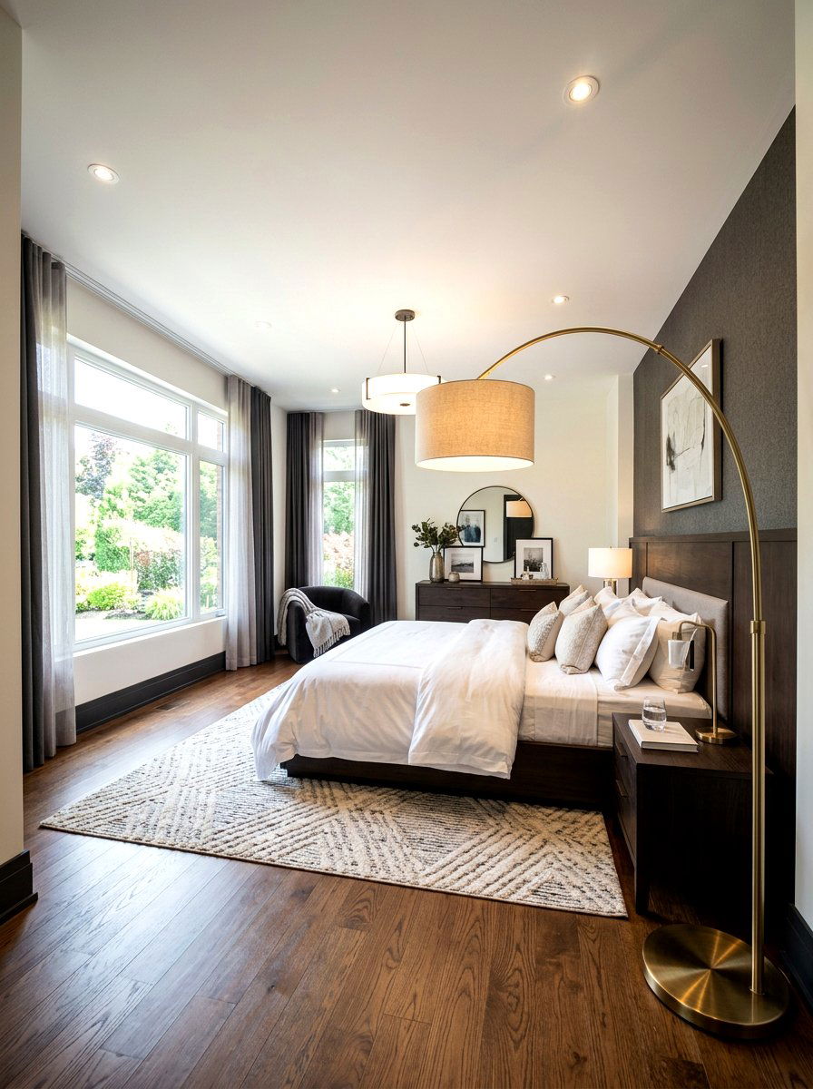 Arc Floor Lamp Over Bed - 30 floor lamp bedroom corner ideas