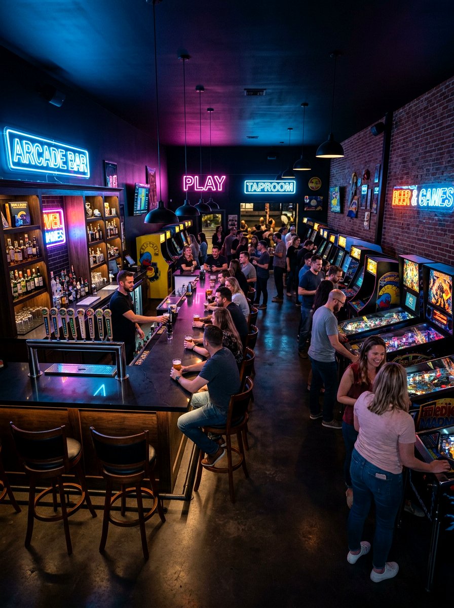 Arcade Bar Setup - 30 arcade room ideas