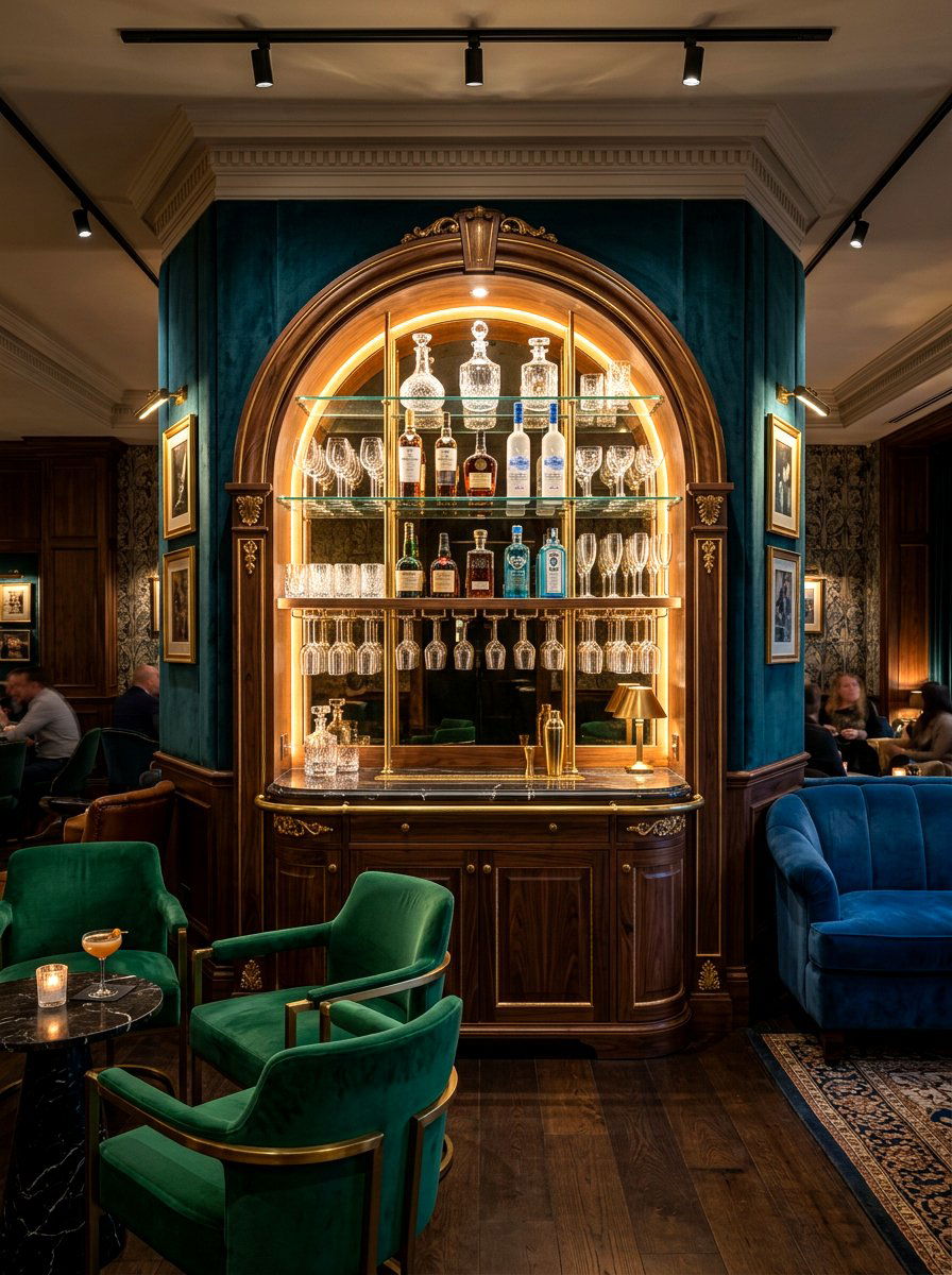 Arched Bar Cabinet - 30 arched cabinet ideas