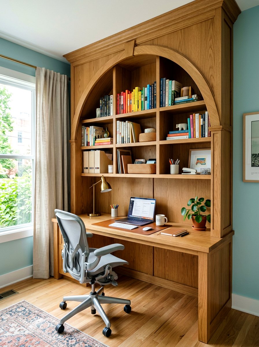 30 Arched Bookshelf Ideas to Display Books with Elegant Style