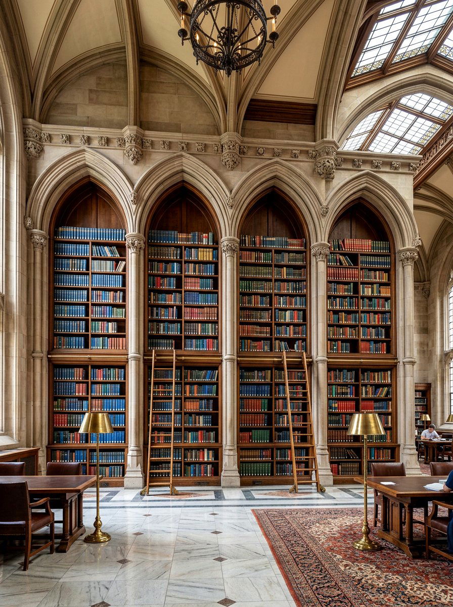 Arched Bookshelf Wall - 30 arched bookshelf ideas