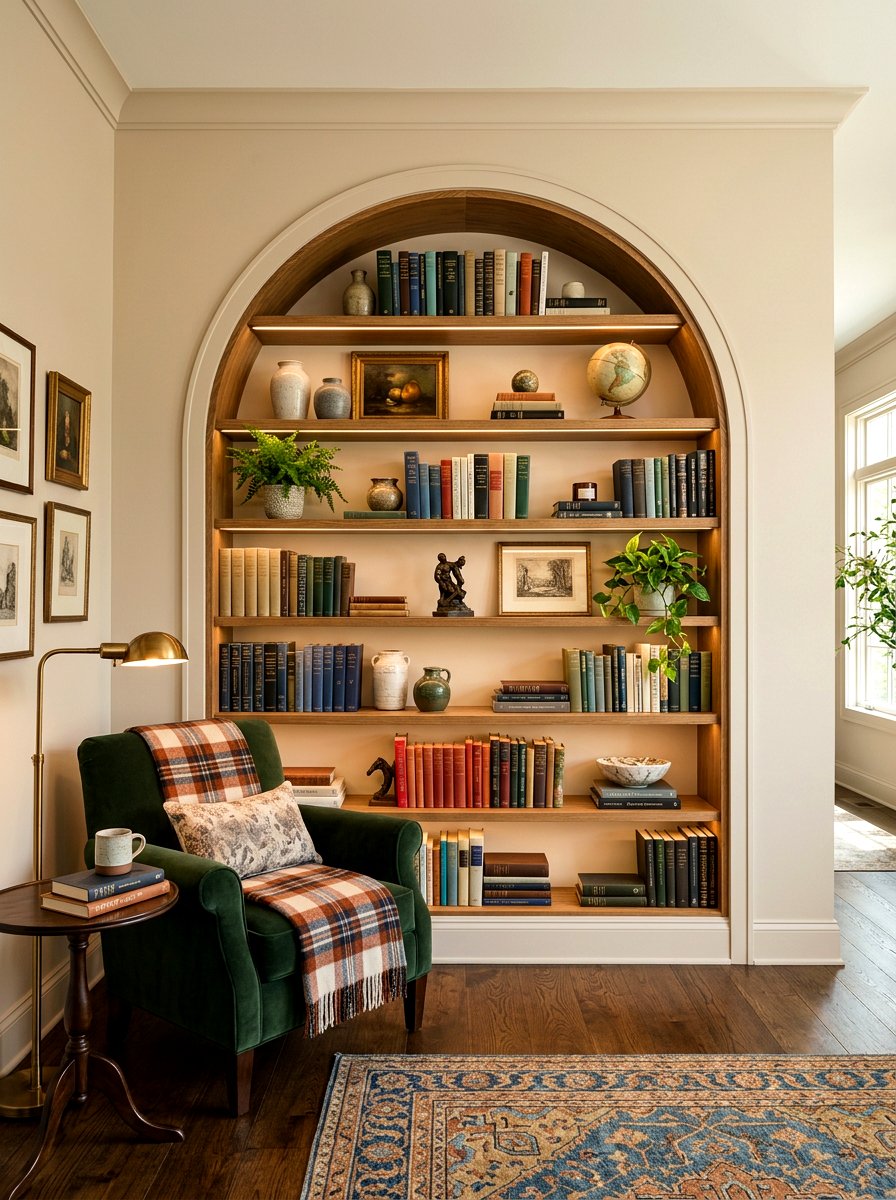 Arched Bookshelf - 30 rounded furniture ideas