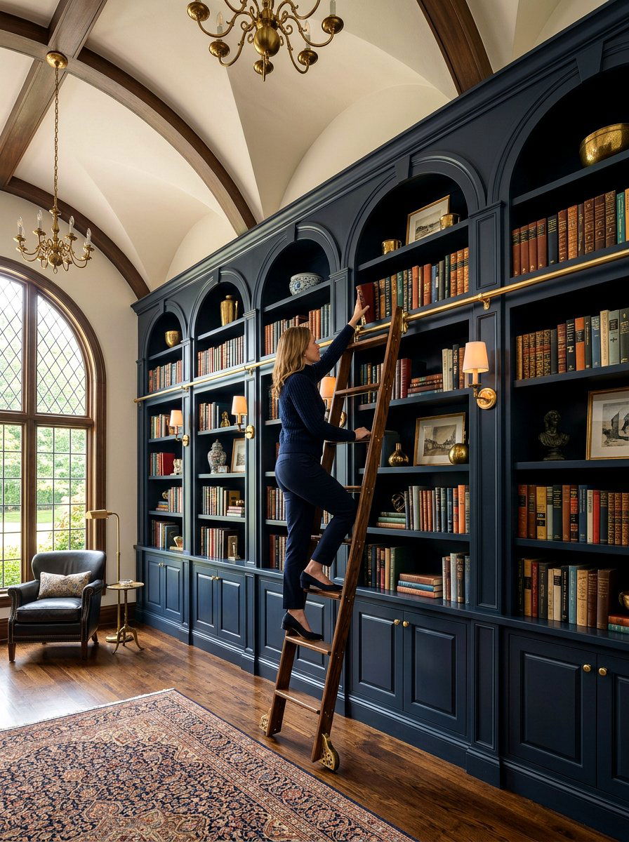 Arched Ceiling Height Cabinetry - 30 arched built in ideas