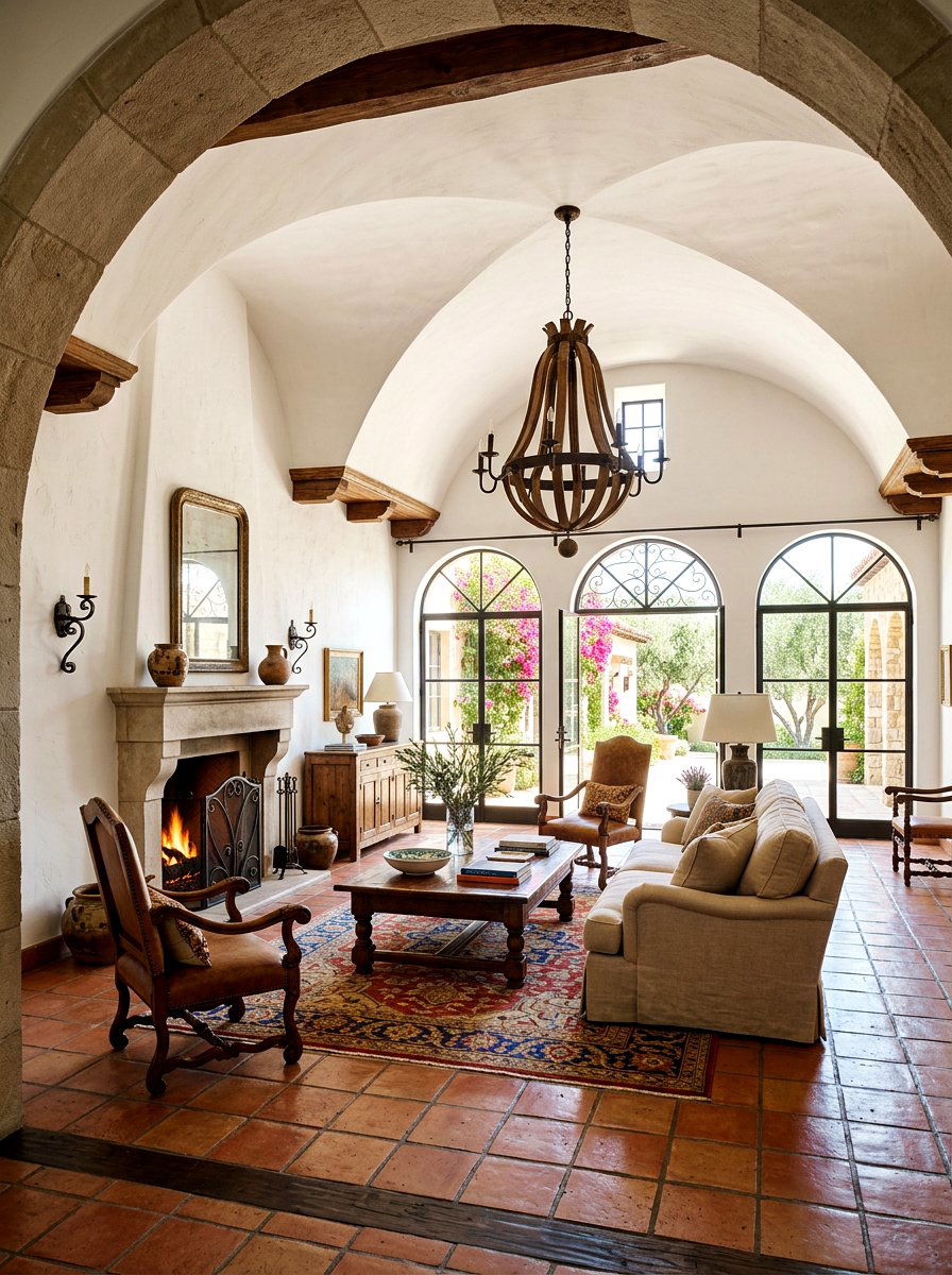 Arched Ceiling Vaulted Great Room - 30 vaulted great room ideas