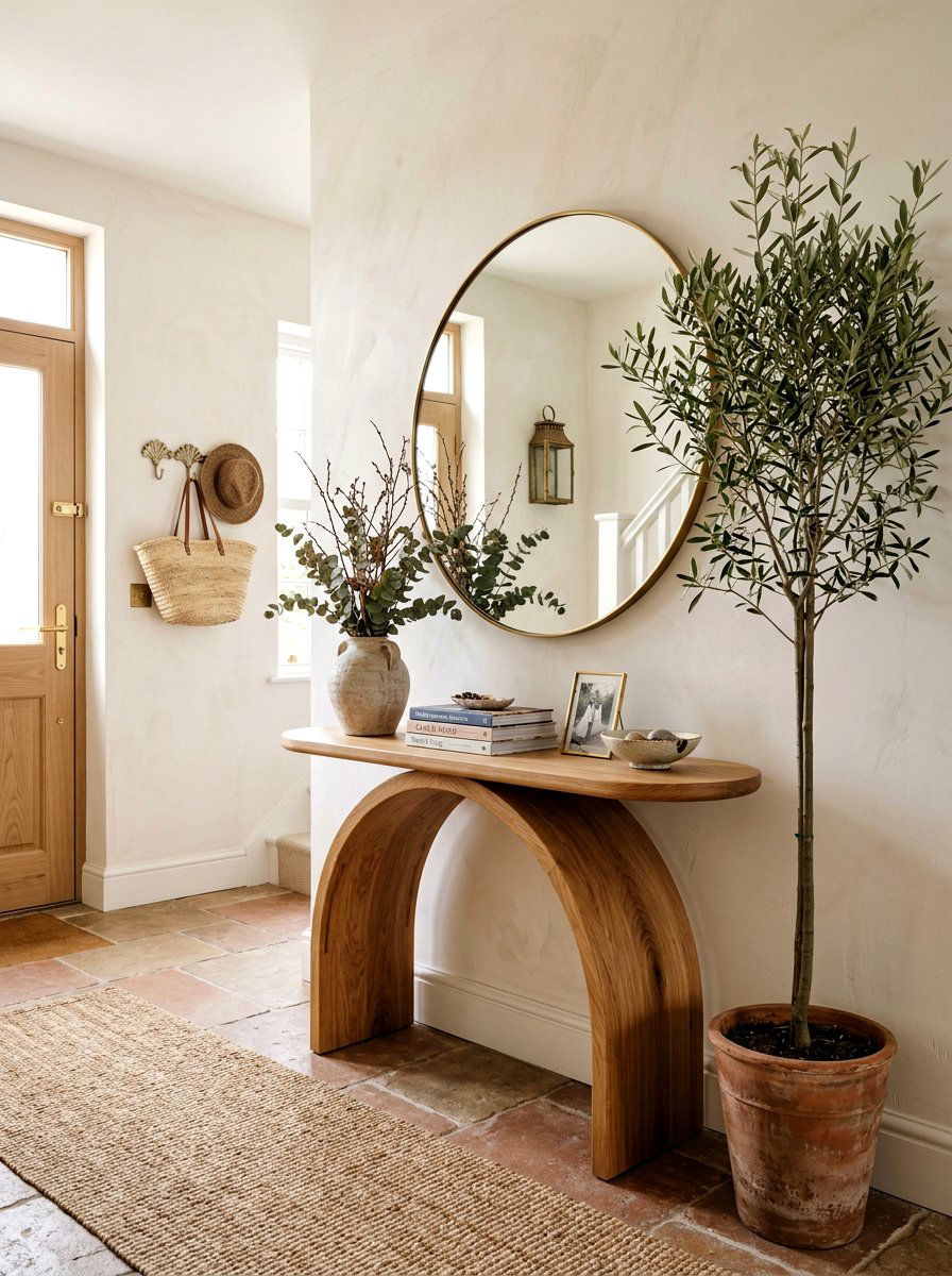 Arched Console Table - 30 front hall console ideas