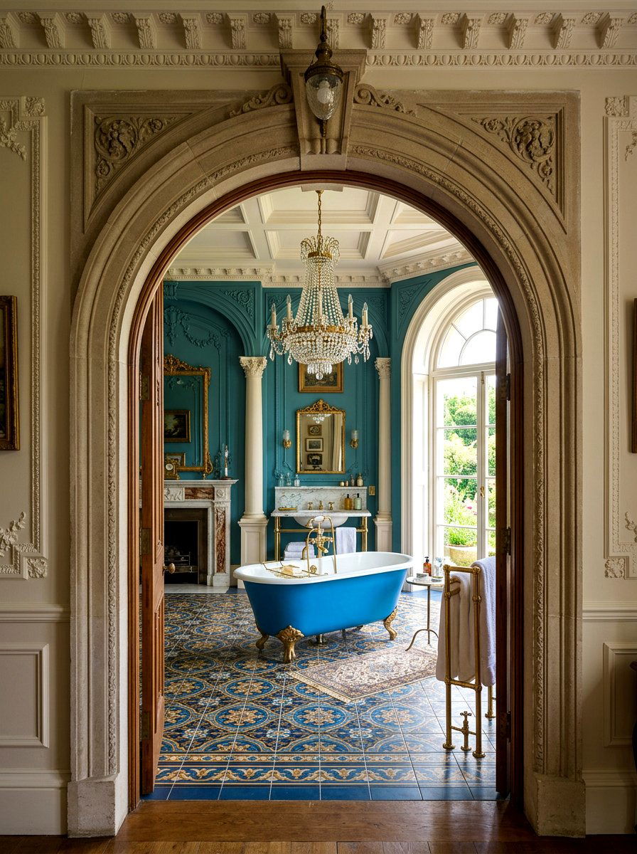 Arched Doorway Entry - 30 Parisian bathroom ideas
