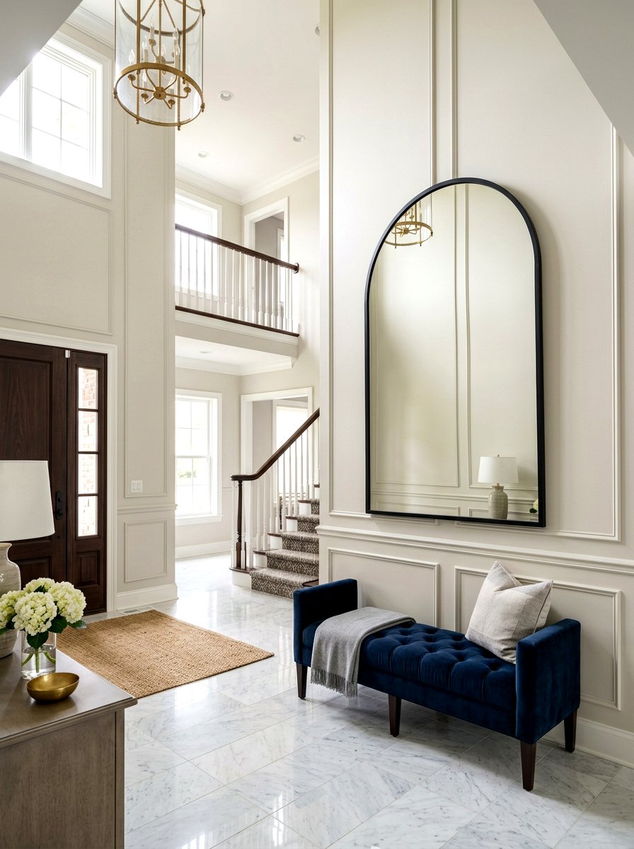 Arched Entryway Mirror - 30 foyer mirror wall ideas