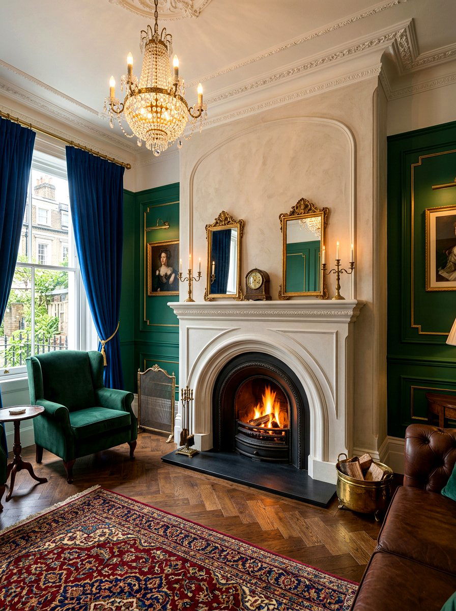 Arched Firebox Plaster Fireplace - 30 plaster fireplace ideas